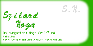 szilard noga business card